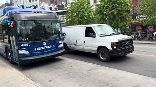 MTA New York City Bus: 2023 New Flyer XE40 Xcelsior CHARGE NG #4970 On The B62 @ Wbrug Br Plz