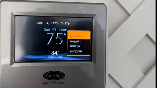 CARRIER SYSTEM FAULT. AUXILIARY INPUT (G) SHUTDOWN.  #carrier