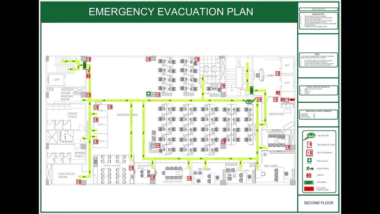 FIRE ESCAPE ROUTE PLAN PREPARATION- CHENNAI NUNGAMBAKKAM OFFICE AREA