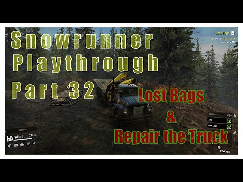 Snowrunner Smithville Dam Michigan Part 32/Lost Bags/Repair the Truck