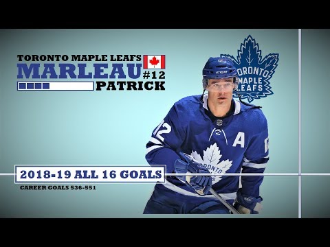 Patrick Marleau (#12) ● ALL 16 Goals 2018-19 Season (HD)