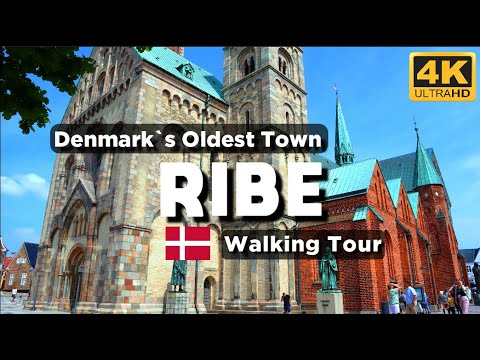 [4K] RIBE WALKING TOUR - DENMARK`S OLDEST TOWN - THE FIRST VIKING CITY IN SCANDINAVIA