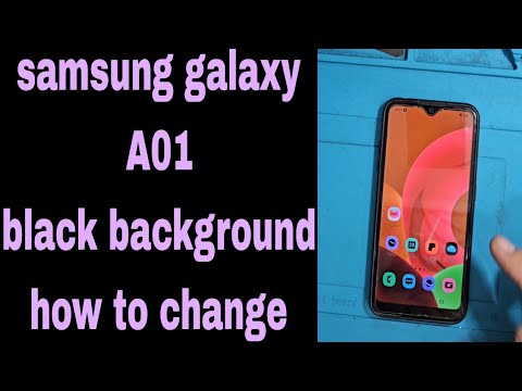 Samsung galaxy A01 how to change color settings option!!!
