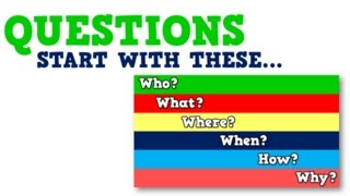 Questions Start with These (song for kids about questions vs. statements)