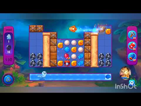 фишдом 2022  #  10992 уровень - прохождение без бустеров # Fishdom,   10992  level - no Boosters.