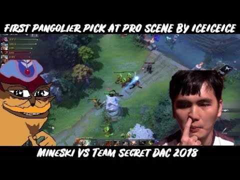 First Pangolier Pick At Pro Scene By ICEICEICE ! Mineski Vs Team Secret DAC 2018