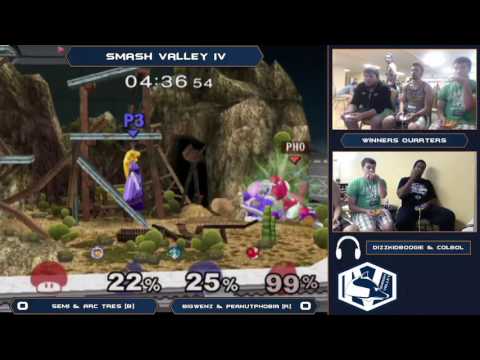 Smash Valley IV Melee Doubles - Semi + Arc Tres (Blue) vs BigWenz + Peanutphobia (Red) – Winners