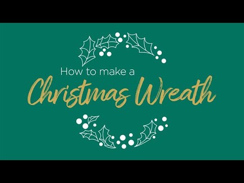 How to Make a Christmas Wreath Tutorial | Interflora