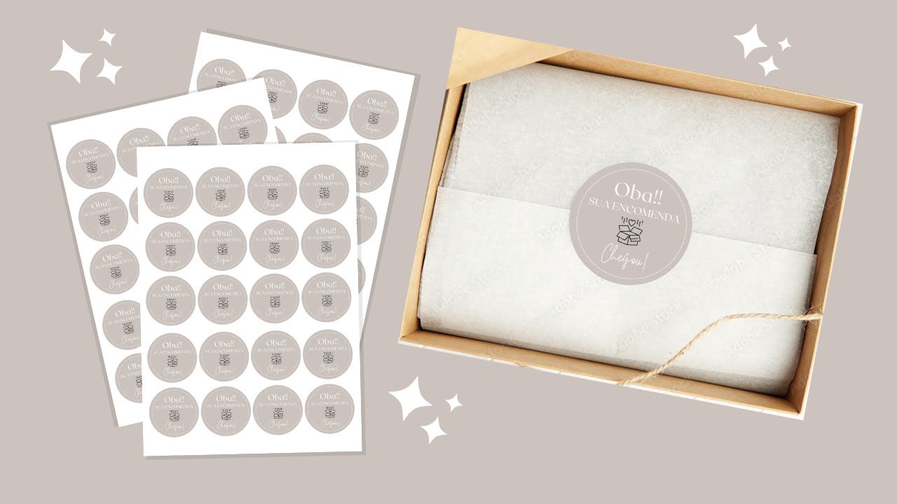 ADESIVO REDONDO NO CANVA| FAÇA VOCÊ MESMA É IMPRIMA EM CASA| Por Simone Ferraz