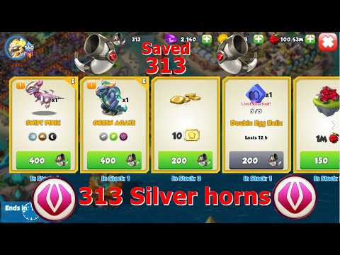 Collected 313 Silver Horns in Ancient Market-Dragon Mania legends | Origin of wind Ancient Event