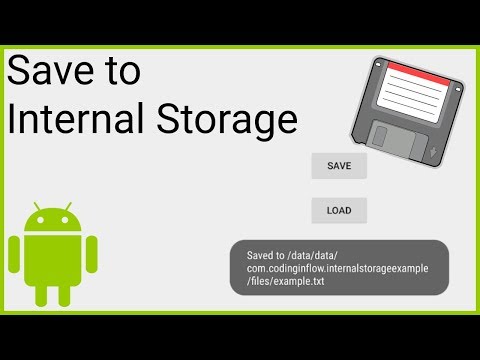 Write Text File to Internal Storage Android Studio Tutorial