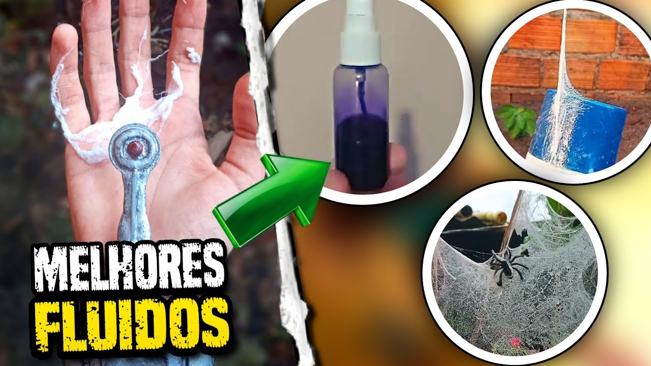 7 MELHORES FÓRMULAS PRA VOCÊ FAZER UM FLUIDO DE TEIA REAL PRO SEU LANÇADOR DE TEIA