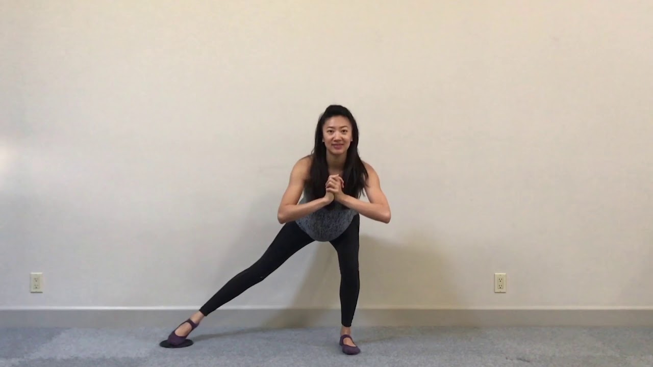 The Pilates Workout That Got Pro Figure Skaters Ready For The 2018 Winter Olympics Side Lunge - YouTube