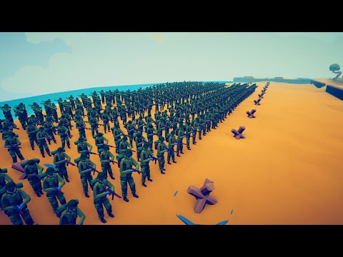 CAN 200x USA SOLDIER CLEAR ENEMY AREA? - Totally Accurate Battle Simulator TABS