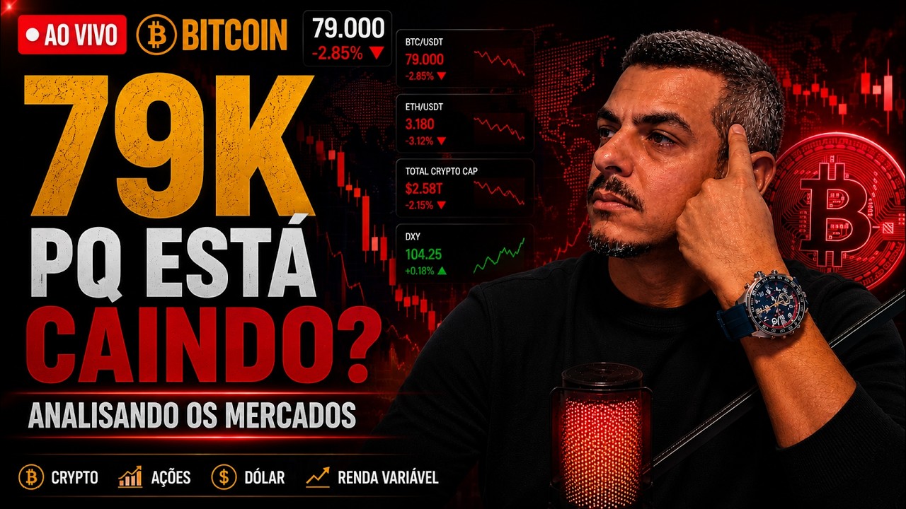 Bitcoin Hoje - Por Que? Tudo Está CAINDO - Analisando os Mercados  - Bitcoin Altcoins
