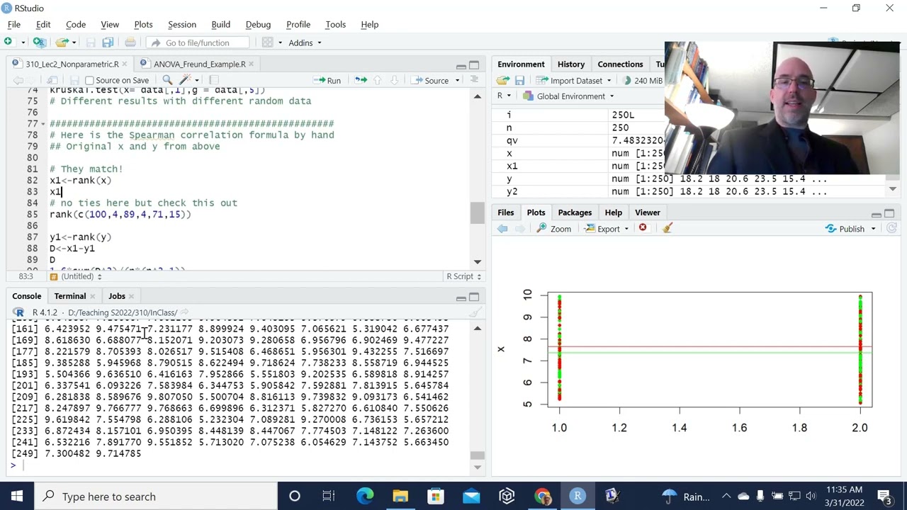 Basic Nonparametric Statistics in R