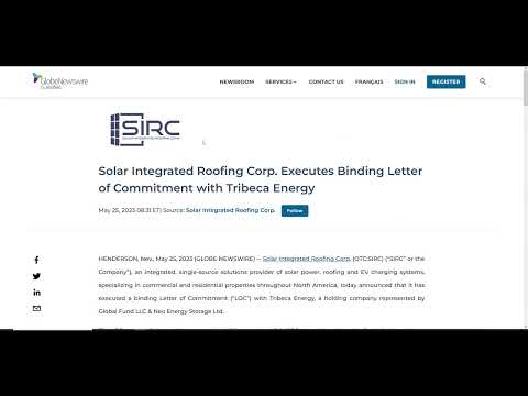 SIRC Big News! Former CEO Out and Tribeca Energy Merger