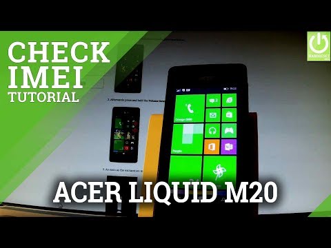 How to Check IMEI in ACER Liquid M220 - IMEI Tutorial / Serial Number