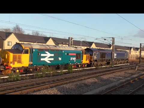 66305 with 37401/68004 dit 6k27 Carlisle - Crewe Engineers, 23rd March 2017