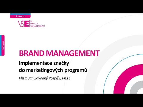 , title : 'Brand management: Implementace značky do marketingových programů'