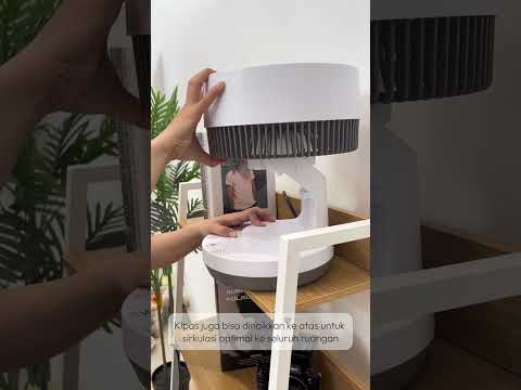 Gambar Kris Kipas Angin Meja Digital 9 Inch - Putih/Abu-Abu