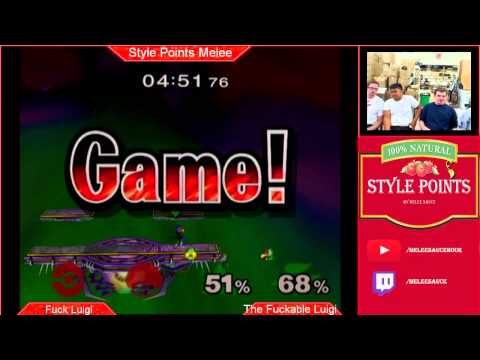 Storms+Atsushi [Marth Sheik] Vs 2Saint+Serf [Jiggs Luigi] Style Points Melee 12 Doubles Grand Finals