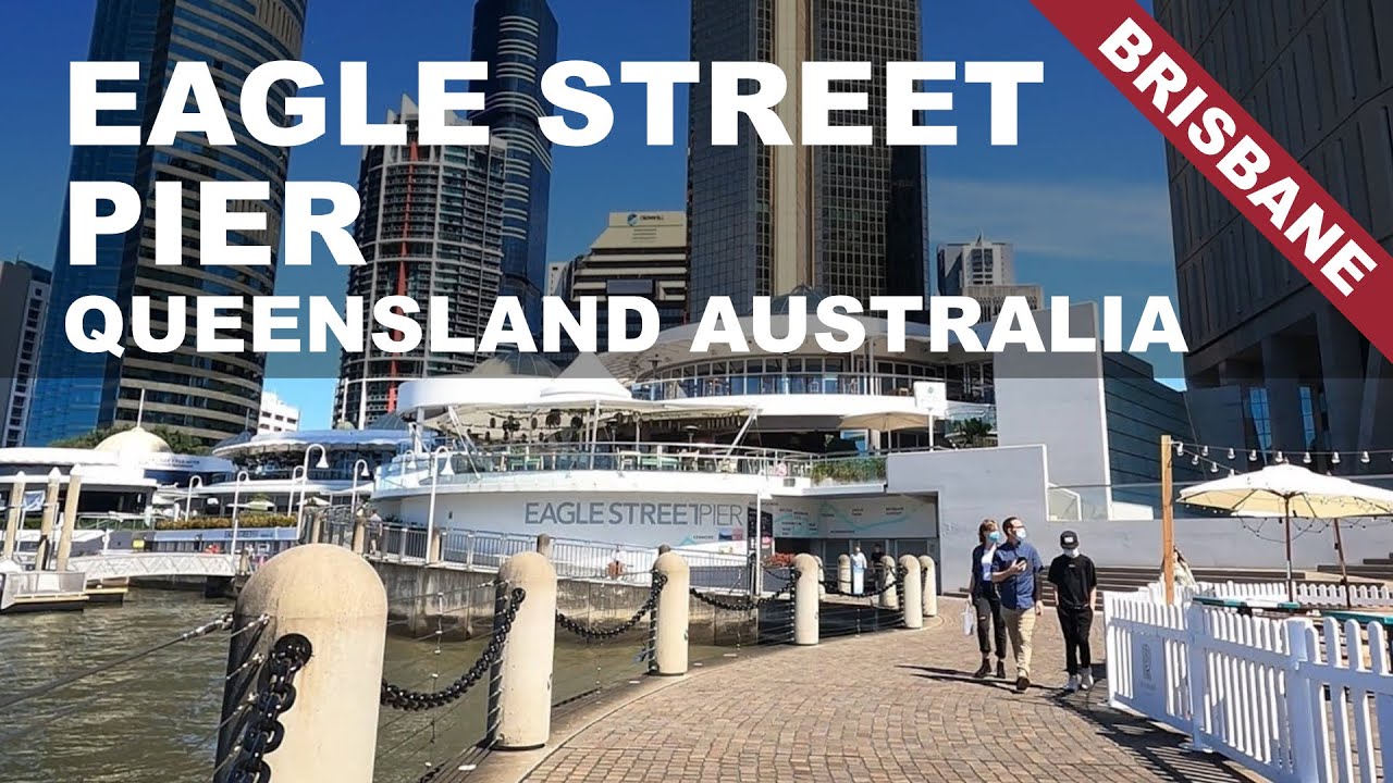 Experience a captivating walking tour of Eagle Street Pier.