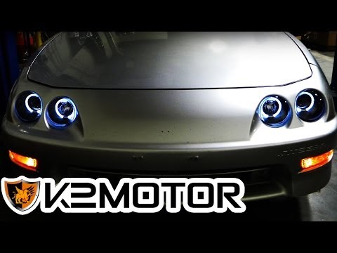 K2 MOTOR INSTALLATION VIDEO: 1994-2001 ACURA INTEGRA HALO PROJECTOR HEAD LIGHTS