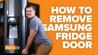 How to remove the left door on Samsung French Door refrigerator