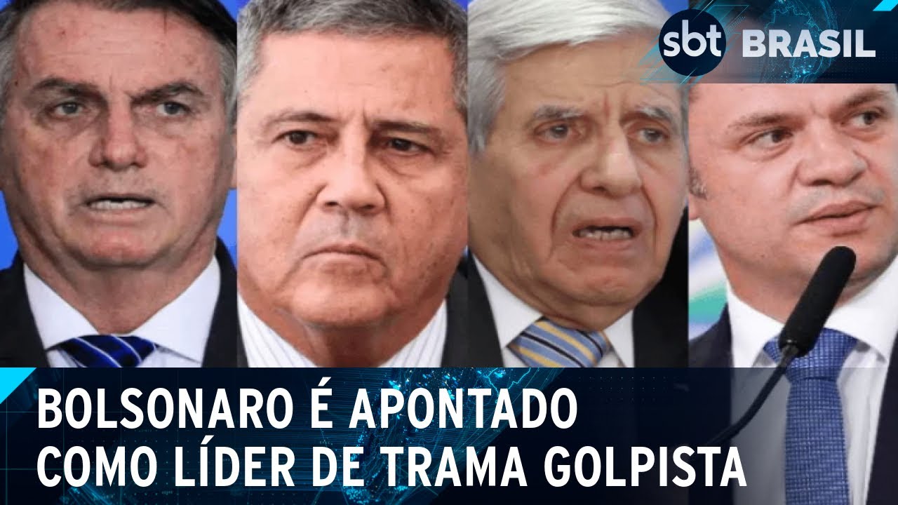 PGR denuncia Bolsonaro e outras 33 pessoas por tentativa de golpe | SBT Brasil (19/02/25)