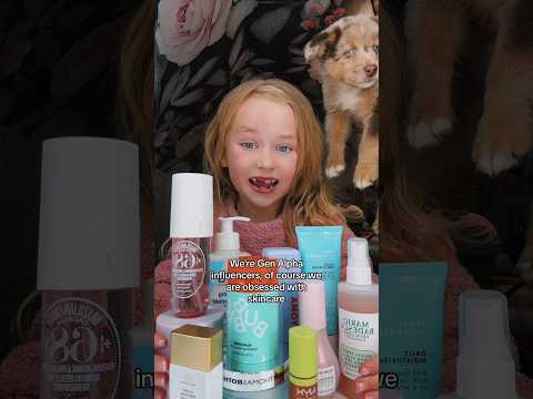 We're Gen Alpha Influencers...😋 #genalpha #genalphainfluencers #skincare