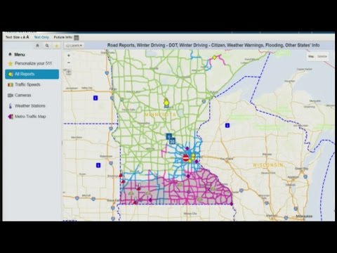 Slick Conditions In Southern Minnesota As Snow Continues To Fall