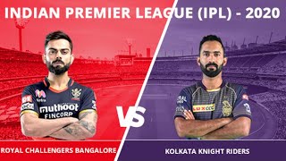 LIVE Scorecard KKR vs RCB | IPL 2020 - 28th Match | Royal Challengers Bangalore Kolkata Knight Rider