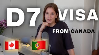 All you need to know about D7 visa. Moving to Portugal from Canada