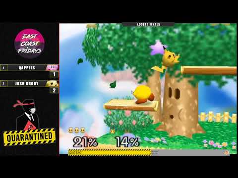 Quarantined Rapport EC Losers Finals - Josh Brody (Pikachu) Vs. Qapples (Kirby) Super Smash Bros