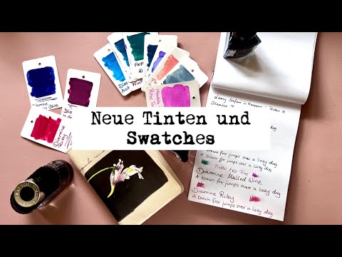 Neue Tinten und Swatches | Graf von Faber Castell Olive Green | Diamine | Currently Inked Journal