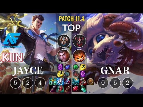 AF Kiin Jayce vs Gnar Top - KR Patch 11.4