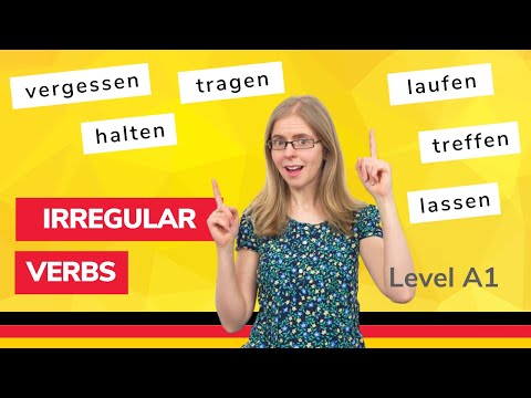 🌍 Day 58 - Irregular verbs: halten, tragen, laufen, treffen, vergessen, lassen - *German to Go*