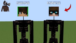 KAAN VE EFE SİREN KAFAYA DÖNÜŞTÜ! - MİNECRAFT
