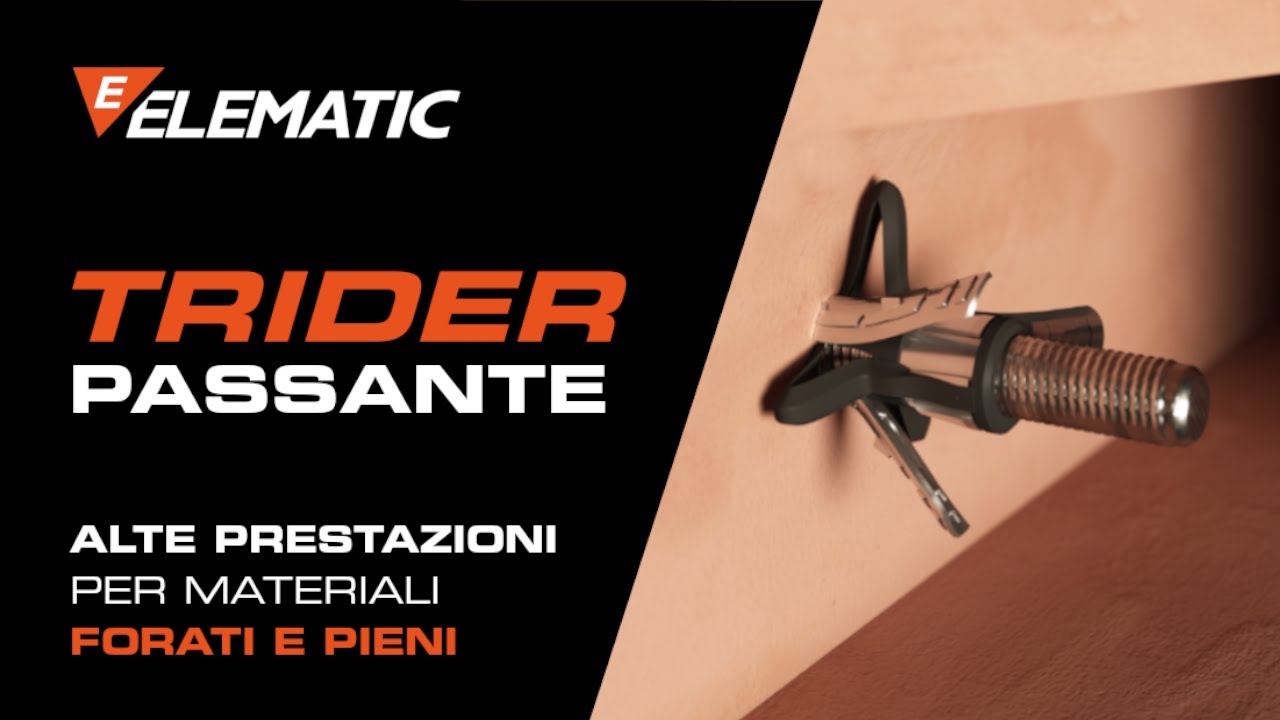Tassello per forato: TRIDER passante è l'alternativa agli ancoranti chimici per carichi pesanti