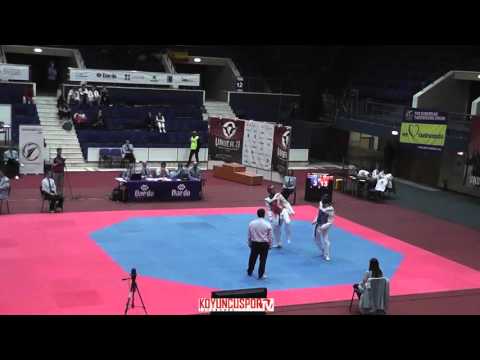 68kg Enes ACIKEL (AUT) vs (ARM) GHAZARYAN, Hakob (-21 European TKD Championships 2015)