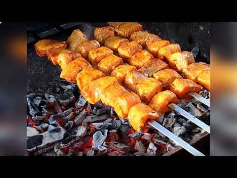 Шашлык Из Семги На Мангале / Книга Рецептов / Bon Appetit