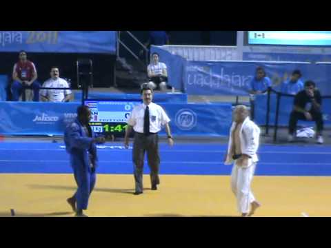 Judo Panamericano 2011   Ronald Girones   CUB  vs Nicholas Tritton  CAN    73 Kg