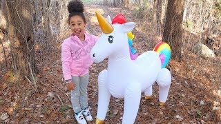 Giant Magical Unicorn Kids Pretend Play | FamousTubeKIDS