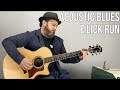 Acoustic Blues Guitar Lesson Open Positon E Run And Licks