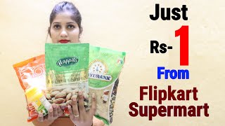 Flipkart Grocery Shopping Just 1 Rs || Flipkart Supermart 1 Rupee Deal || Product Quality & Review