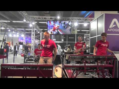Nord Piano 3 and Nord Drum 3 Demo // Musikmesse 2016 // Matt Cossey & Band //ProlightandSound 2016