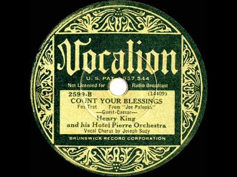 1933 Henry King - Count Your Blessings (Joseph Sudy, vocal)