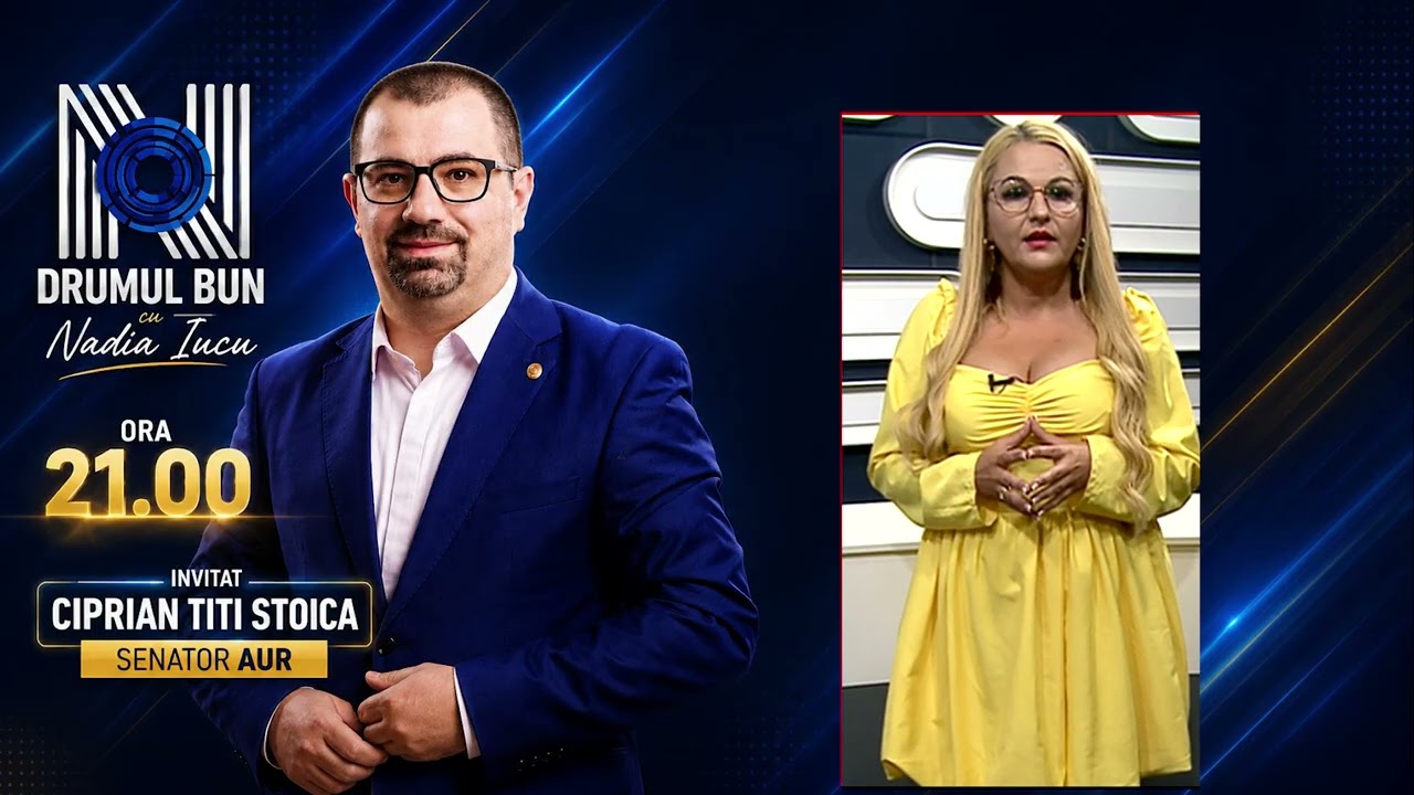 Diseară, ora 21:00! La „Drumul Bun cu Nadia Iucu” vine Ciprian Titi Stoica, senator AUR!