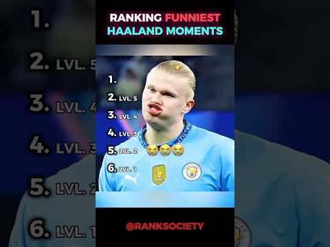 RANKING FUNNIEST HAALAND MOMENTS 😭 #shorts #haaland #funny #memes #footballshorts